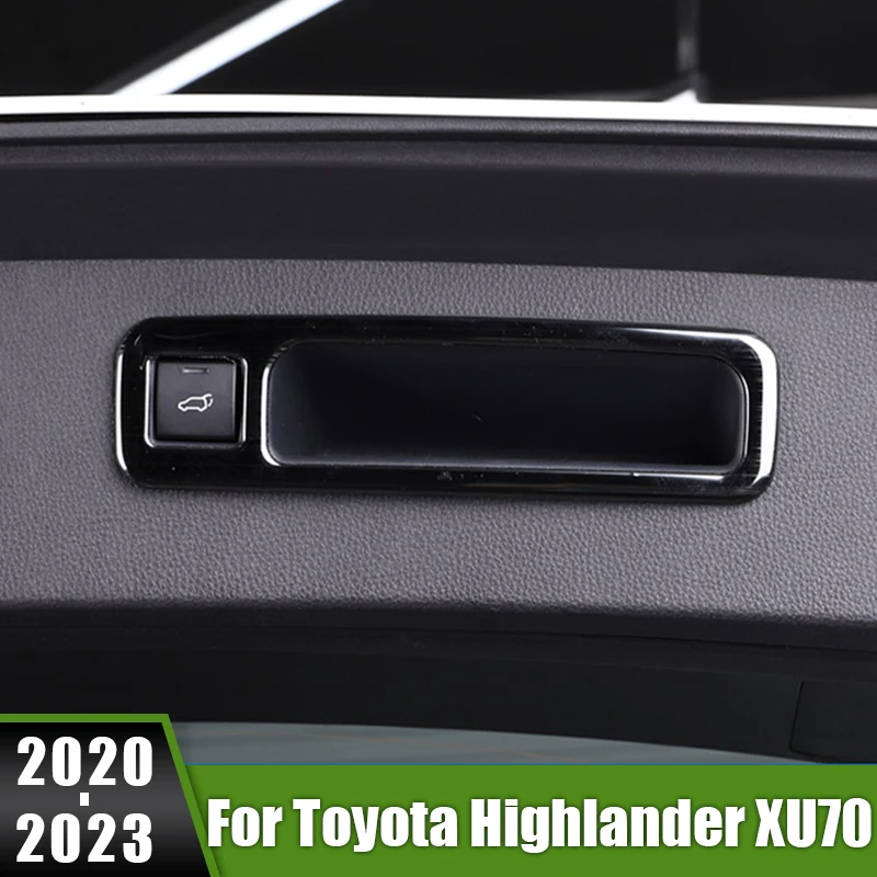 

Для Toyota Highlander XU70 2020 2021 2022 2023 гибридная Нержавеющая Задняя дверная ручка багажника автомобиля крышка