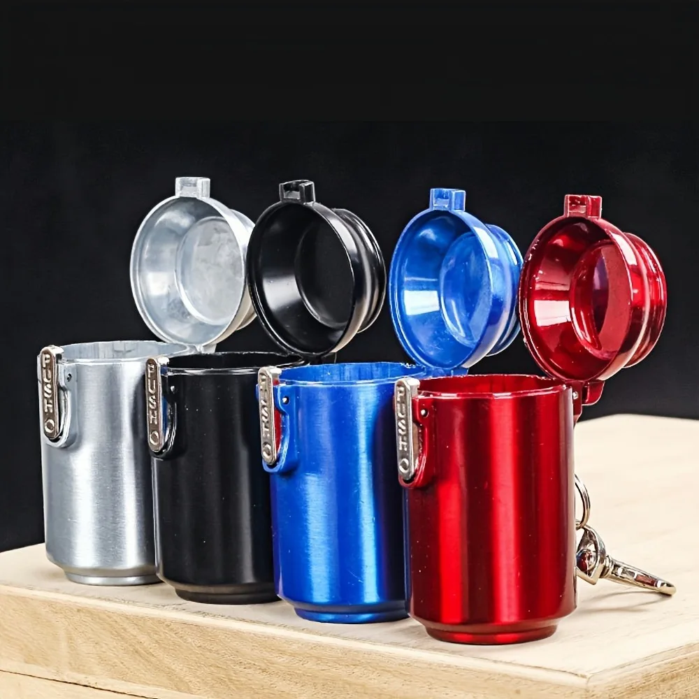 Portable Ashtray Metal Ashtray Cigarettes Ashtray 1pc Metal Ashtray Can-Portable Mini Ashtray For Car Bedroom Living Room-Creative Irregular Shape