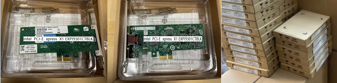 Карта PCI-E xpress X1 EXPI9301CTBLK, однопортовая гигабитная карта 82574L 9301CT