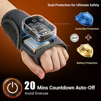 660nm Infrared Wrist Massager Red Light Heating Vibration Massage Wrap Brace Electric Wristband Pad for Hand Joint Support Relax 5