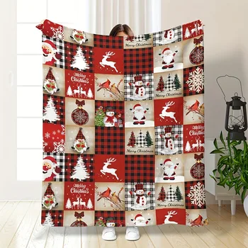 Christmas Tree Deer Blanket 1