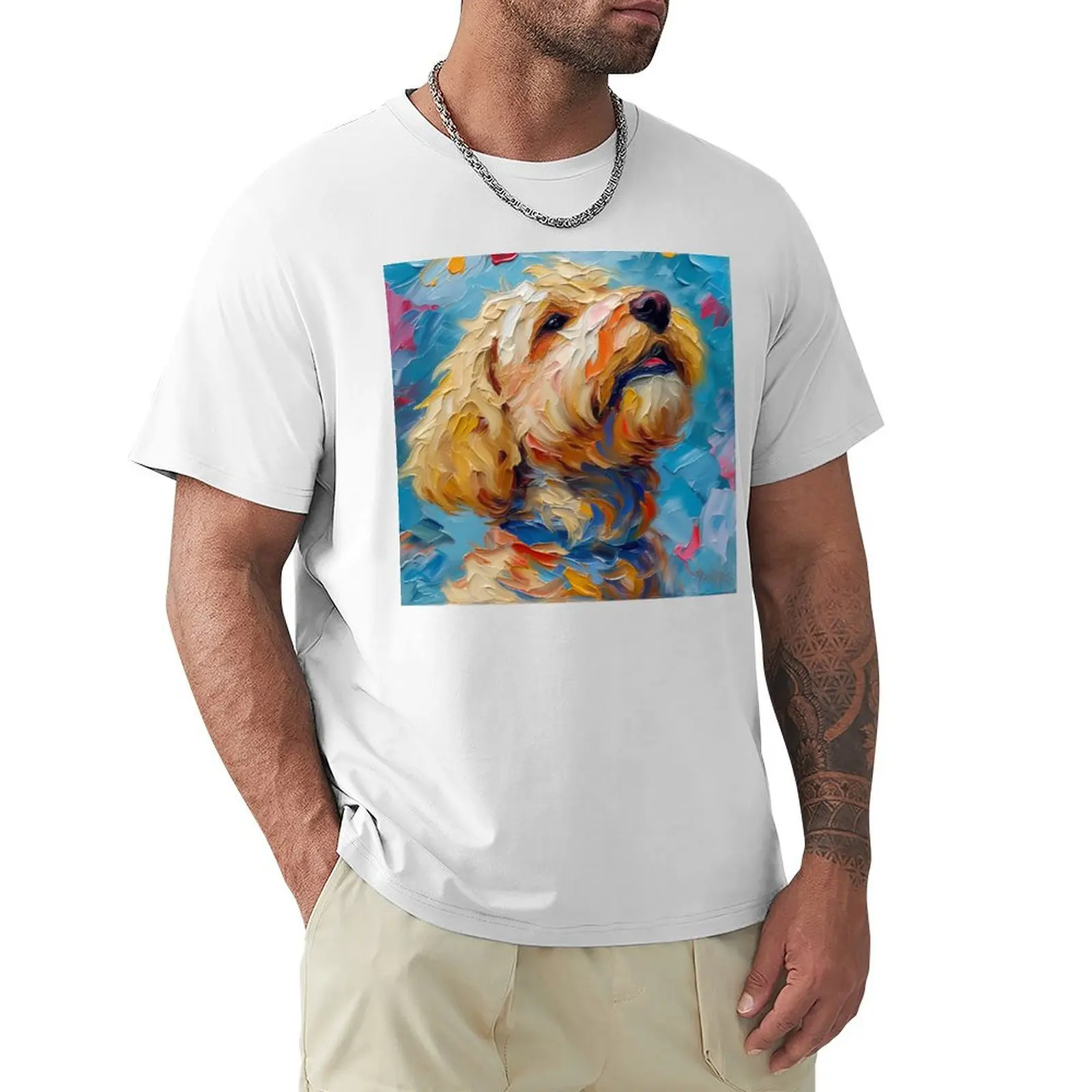 

Poodle Playful Side T-shirt plus sizes cute tops tshirts for men