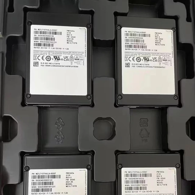 Твердотельный Накопитель SSD для Samsung PM1643A, модель 15,36 T SAS 2,5 дюйма 1