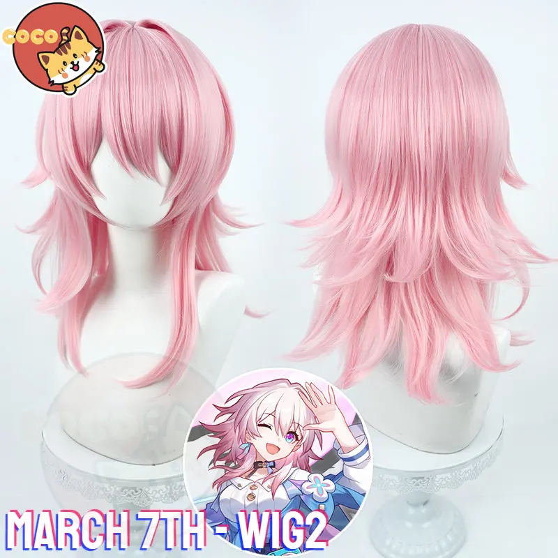 CoCos-SSS Game Honkai Star Rail March 7th Cosplay Costume Game Star Rail  Cos Six-Phased Ice March 7th Costume and Wig Halloween - AliExpress