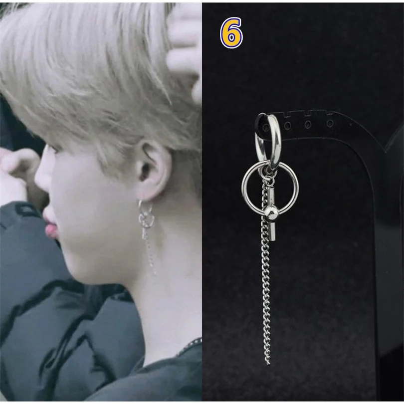 Fine Jewelry Park Jimin Bts Earrings Jimin Cross Earrings Jimin
