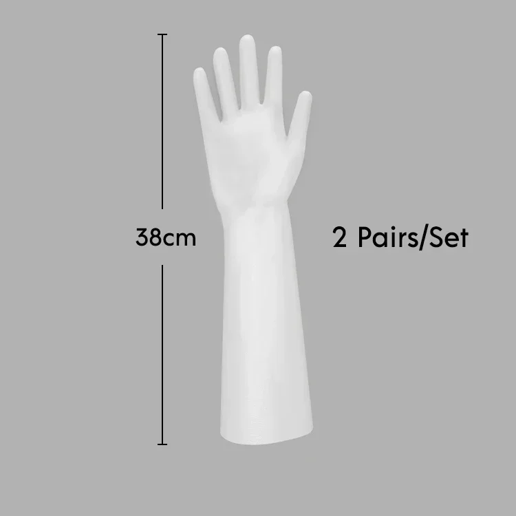 thumbnail image 1 of 2 pares/juego de guantes de nitrilo de silicona de grado alimenticio, resistentes al agua, para limpieza del hogar, cocina, lavado de platos, fregado RR2132, 1 of 5