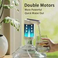 Double pompes puissant distributeur d'eau automatique Portable gallon d'eau bouteille interrupteur pompe USB charge pour la maison cuisine bureau 1