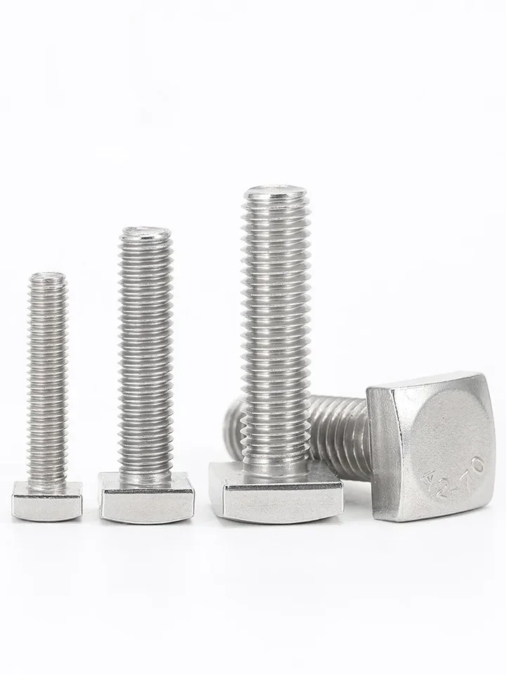 M4 M5 M6 M8 M10 M12 Bulloni A Testa Quadrata In Acciaio Inossidabile 304 GB35 Lunghezza 8 10 12 16 20 25 30 35 40 45 50 55 60 70 80 90 100mm