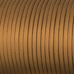 Durable 550 Paracord Rope - 4mm, Various Lengths for Outdoor Camping & Survival (Rope Brown)