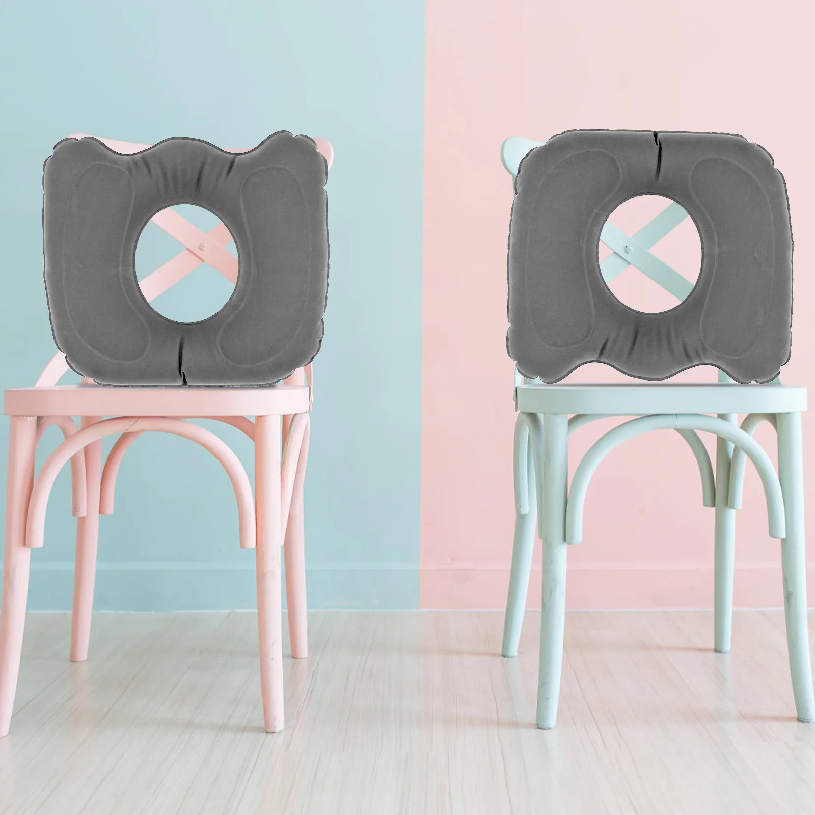 Inflatable Donut Seat Cushion Adjustable Inflatable Donut Pillow Pain Long Sitting Relief Practical Leakproof Chair Seat Cushion