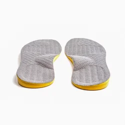 Enhanced Arch Support Insoles for Flat Feet and O/X - Leg Correction (Gray)