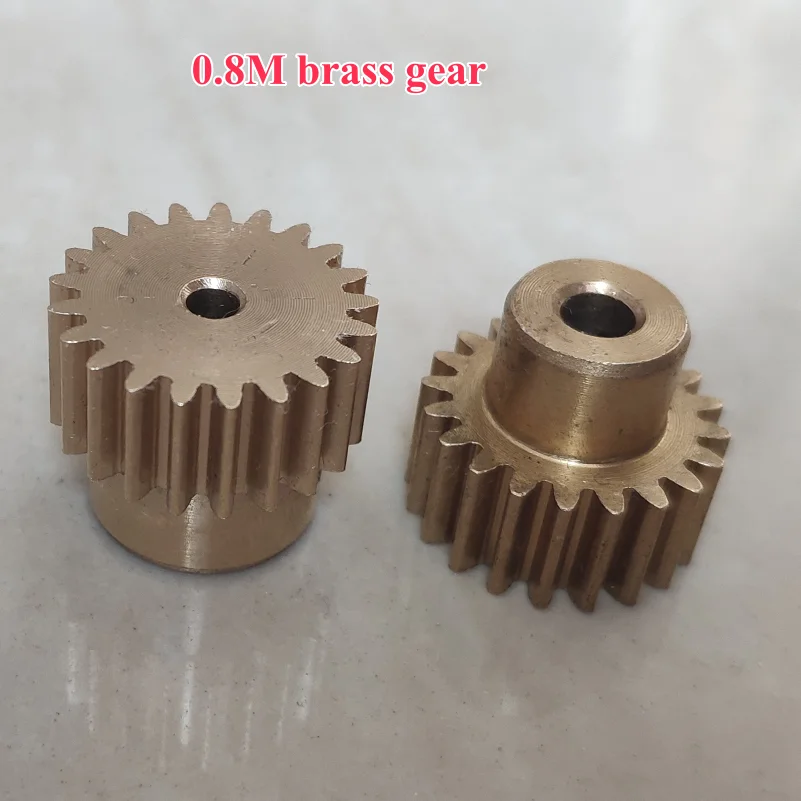 0.8modulus metal gear 0.8M 20T 21T 22T 23T 24T 25T 26T 27T 28T 29T high boss brass gear ~