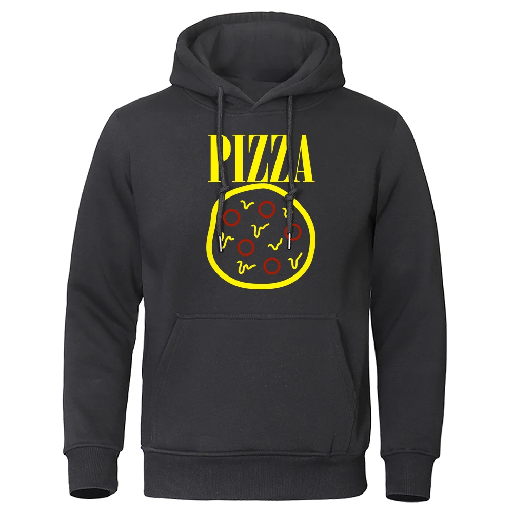 

Delicious Pizza Enthusiasts Print Men Hoodies New O-Neck Pullover Hoody Harajuku Fleece Sweatshirt Funny Crewneck Man Streetwear