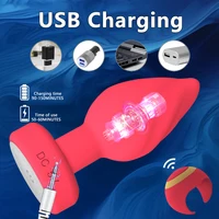 Leuchtende Anal Plug Vibratoren Ring Fernbedienung Prostata Massage gerät Vaginal Butt Plug Stimulator Erwachsene Paare Sexspielzeug für Frauen 5