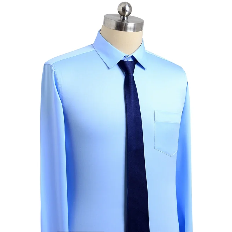 

Iron Free Pure Cotton Men Dress Shirts Solid Plus Size Social Formal Shirt Mens Anti Wrinkle Long Sleeve Regular Fit New