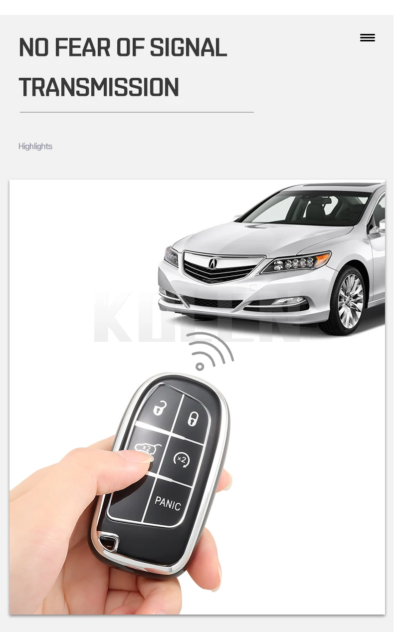 TPU Car Remote Key Case Cover Shell per Jeep Renegade Grand Cherokee per Dodge Ram 1500 Journey Charger Challenger Fiat Durango - S80ad6b23442146c3b17fdeb10d6ba9a1K