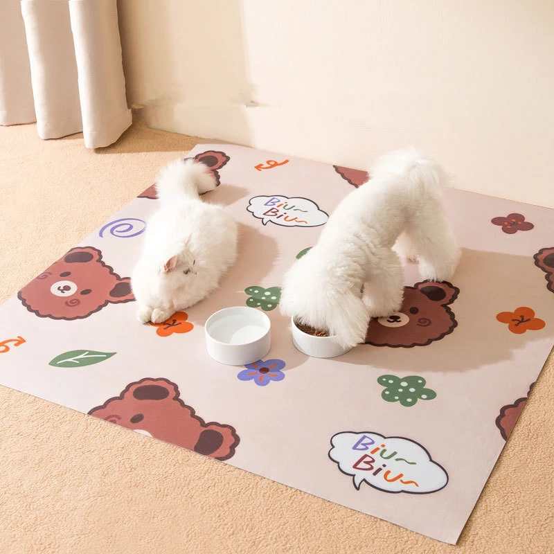 Dog Mat Nonslip Waterproof Pvc Drinking Water Pad Pet Mats