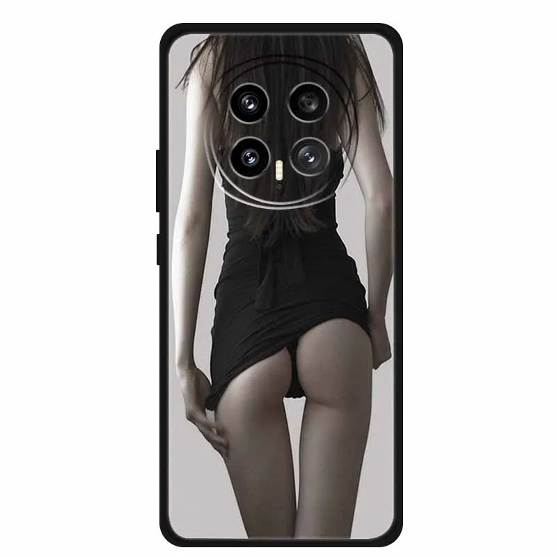 Shockproof Black Silicone Phone Case - Soft and Durable Back Cover