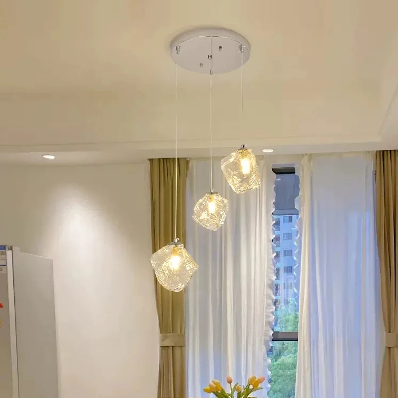 

Modern LED Glass Pendant light Minimalist Hallway corridor Bedside living room pendant lamp Interior decorative lighting