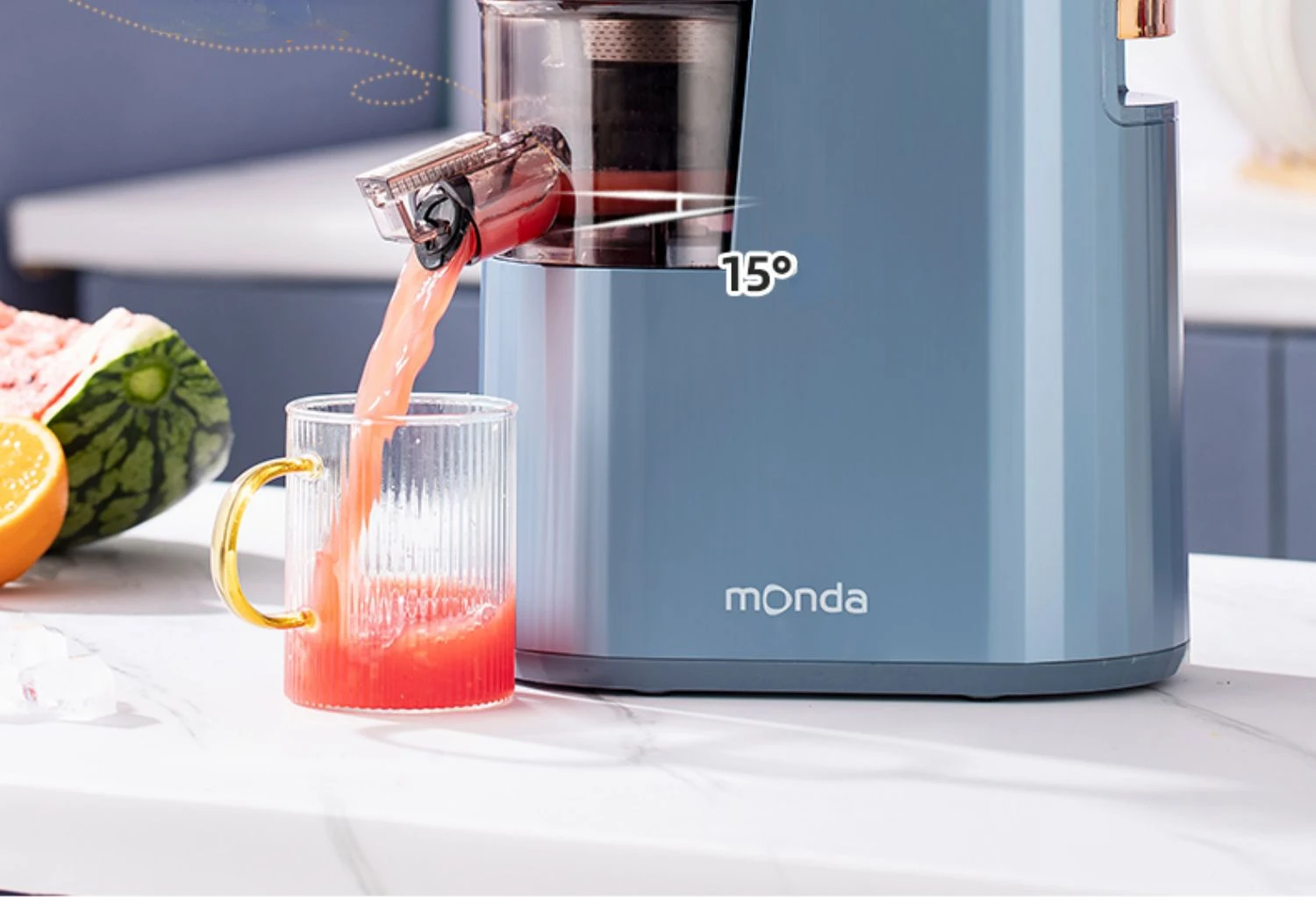 Juicer Household Automatic Large Diameter Slag Juice Separation Slow Grinding Juicer Blender Large Capacity Intelligent 5