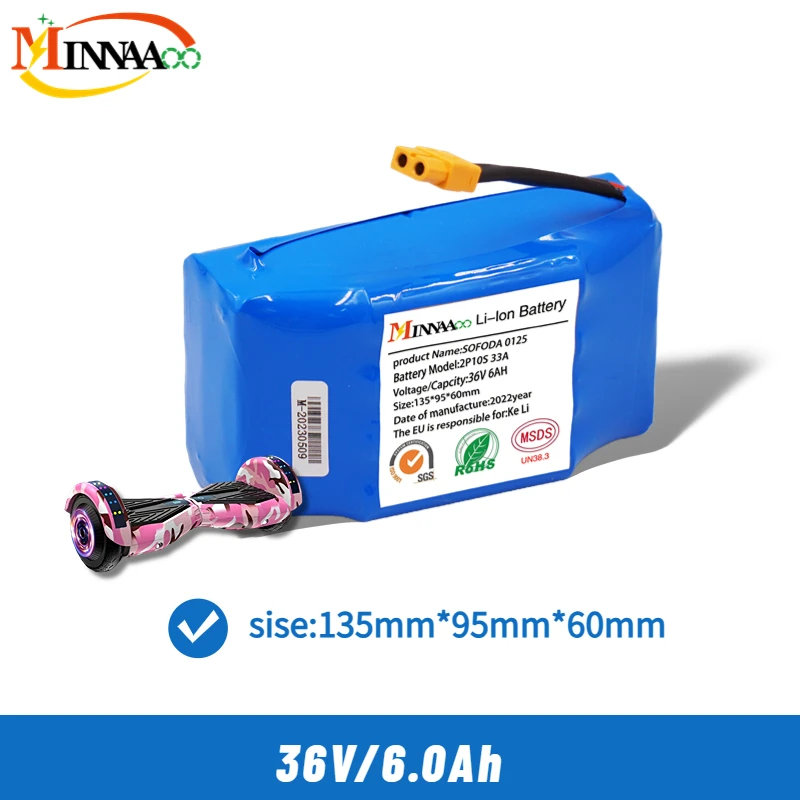 

100% Original Upgraded 36V 30Ah Lithium-ion Battery Pack 10s2p 30000mAh 42V 12Ah Scooter Twist Car 18650 Battery