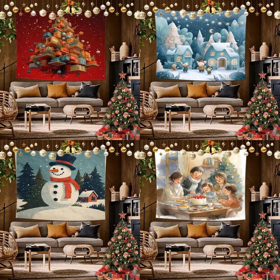 Christmas Background Cloth Tapestry 1