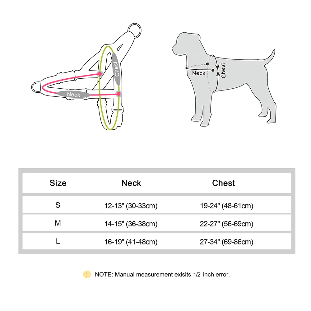 Reflective Dog Harness – Adjustable No-Pull Vest for Small & Large Dogs 6