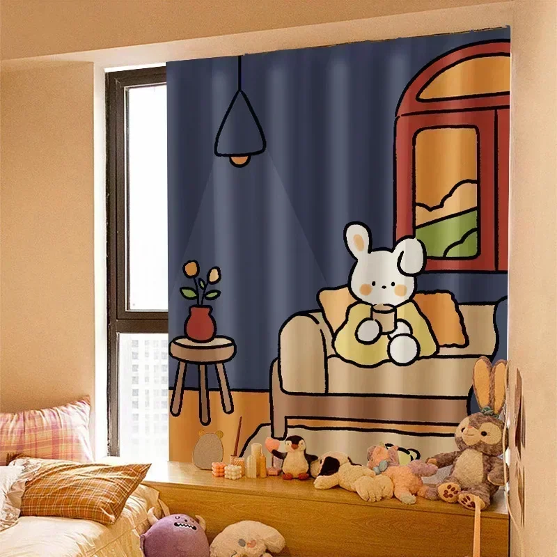 

00091-STB-Style Embroidered Applique Finished Custom Blackout Curtains for Living Room Dining Bedroom Luxury Window