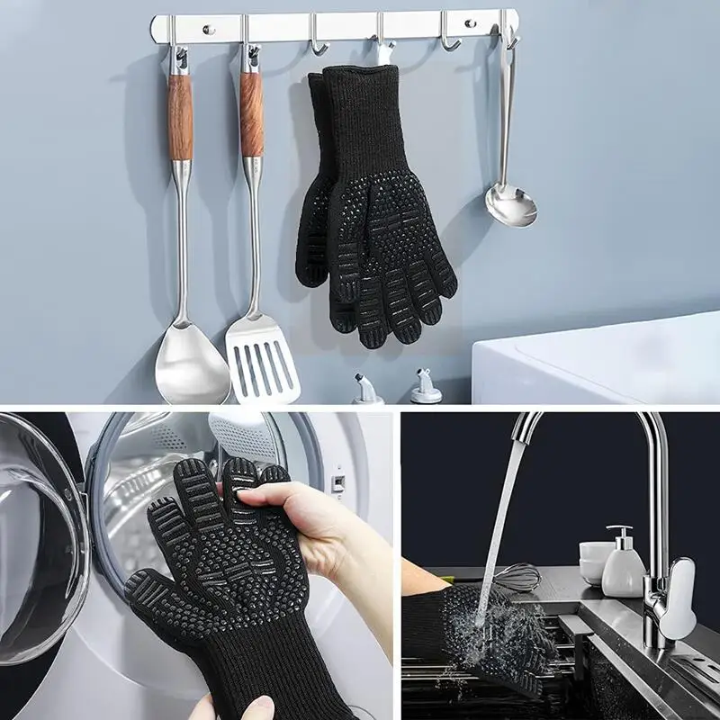 Silicone Kitchen Gloves for High Temperature BBQ