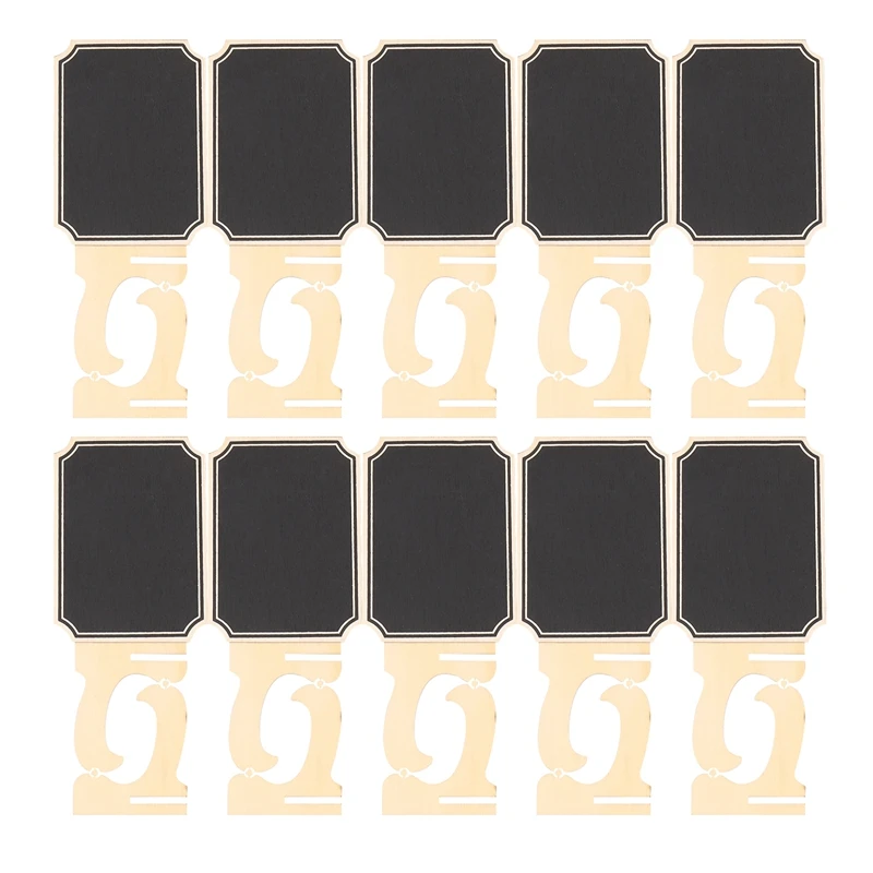 20 Pack Mini Chalkboards With Support Easels Stand,Place Cards Small Rectangle Little Wood Blackboard For Weddings Birthday Part