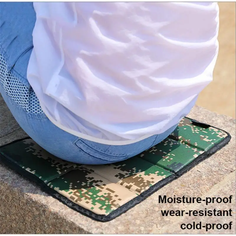 Portable Folding Camping Mat Waterproof Oxford Cloth Foam Sitting Pad Beach Mat Outdoor Prevent Dirty Hiking Small Picnic Seat foam pad camping mat picnic mat