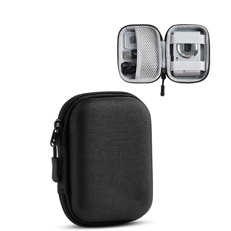 Estuche para cámara digital CAMKORY, KODAK PIXPRO FZ45/FZ55, Canon IXUS 285 HS, soporte para cámara compacto de viaje pequeño con bolsillo de malla