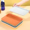 Plastic Pallet Nordic Rectangular Multiple Colors Food Bread Pan Hotel Service Tray Household Storage Tray 1