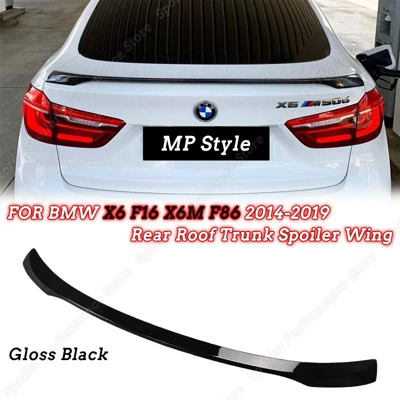 

Для BMW X6 F16 X6M F86 30d 35i 40i 40i M50i M50d 2014-2019, задний багажник на крышу, спойлер, комплект для тюнинга кузова крыла, автомобильные аксессуары