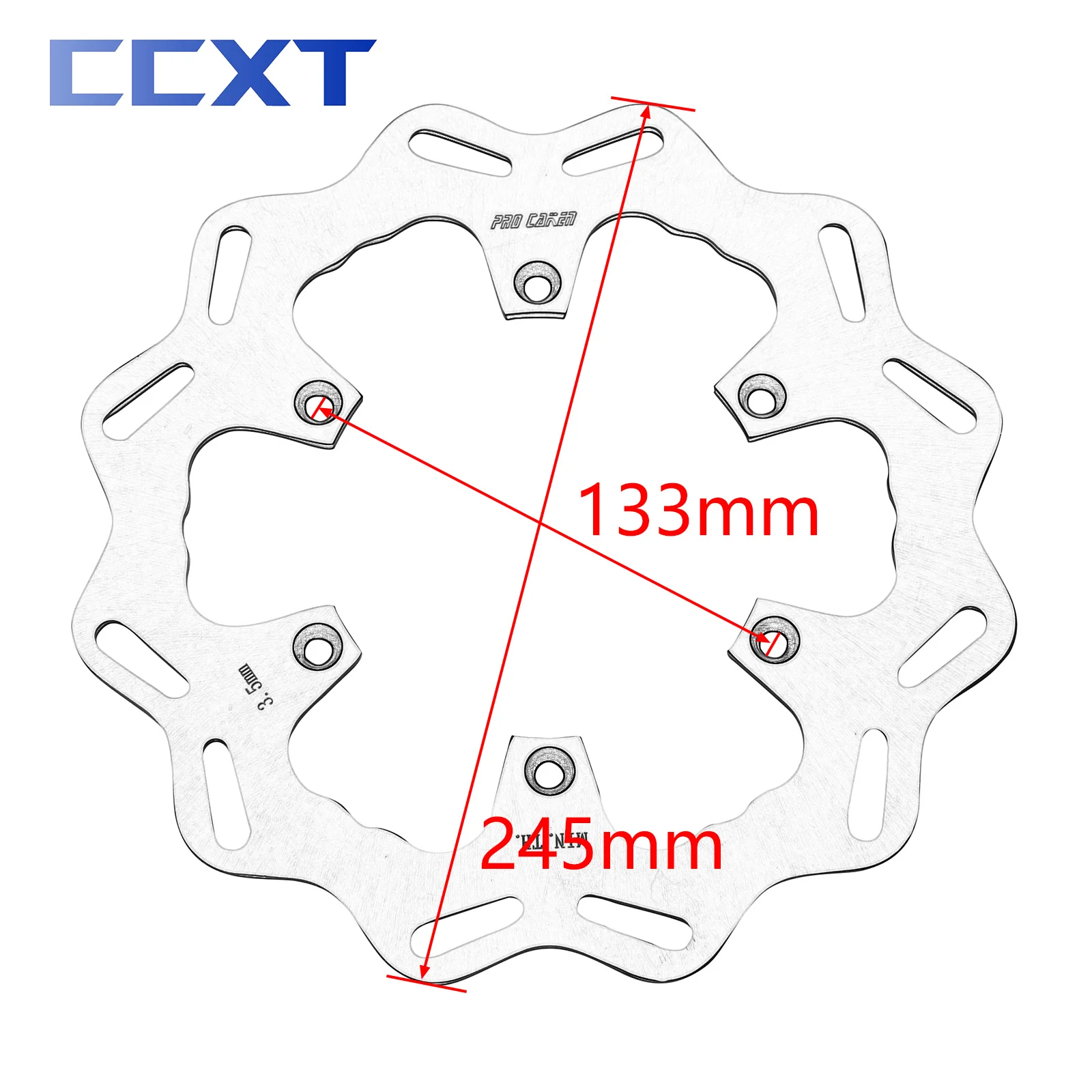 Motorcycle 245mm 270mm Front Rear Brake Disc Rotor For Yamaha WR250F WR450F 2001- YZ400F WR400F 1998-2000 YZ426F WR426F 2002