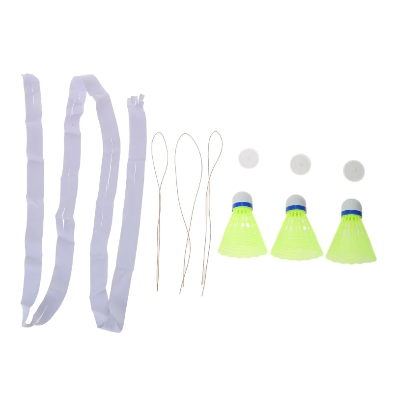 

Badminton Training Device, Telescopic Elastic Rod Trainer, Self Study Rebounds Power Base Practicing Set for DropShipping