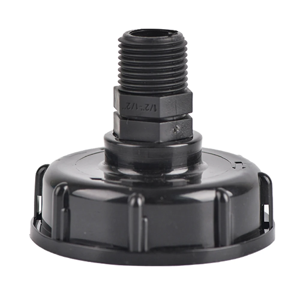 IBC Tank Tap Adapter S60x6 Coarse Thread to 1/2" & 3/4" Male Female Stainless Steel Spout for Water Storage Containers