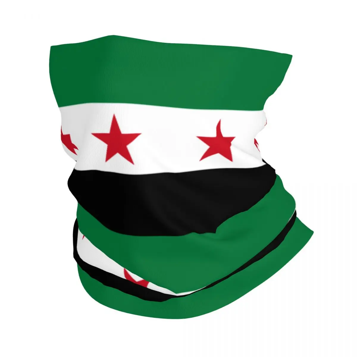 

Syria Flag Bandana Neck Cover Printed The Syrian Arab Republic Face Scarf Multifunctional Headband Running Unisex Adult Washable