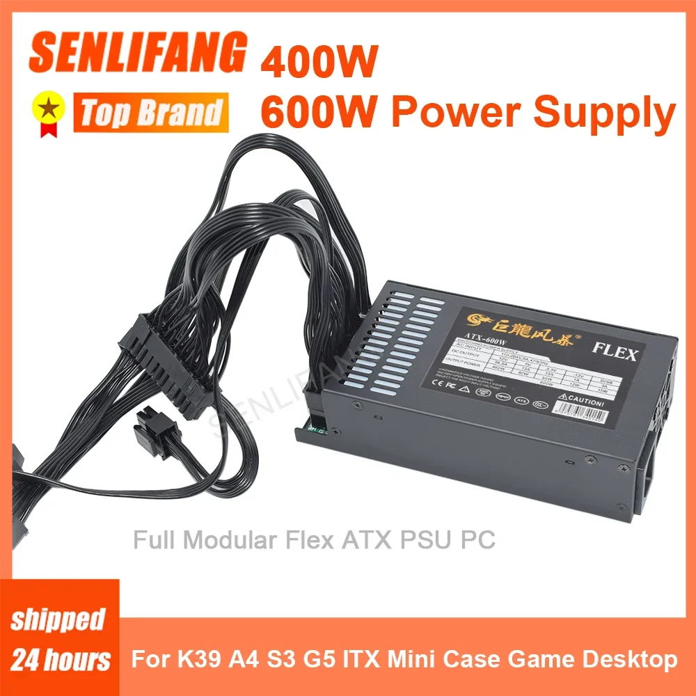 Senlifang-fonte de Alimentação Modular Pos Aio Completa Psu Pequena 7660b 400w 600w 1u K39 a4 s3 g5 Itx Mini Case 110264v Mudo