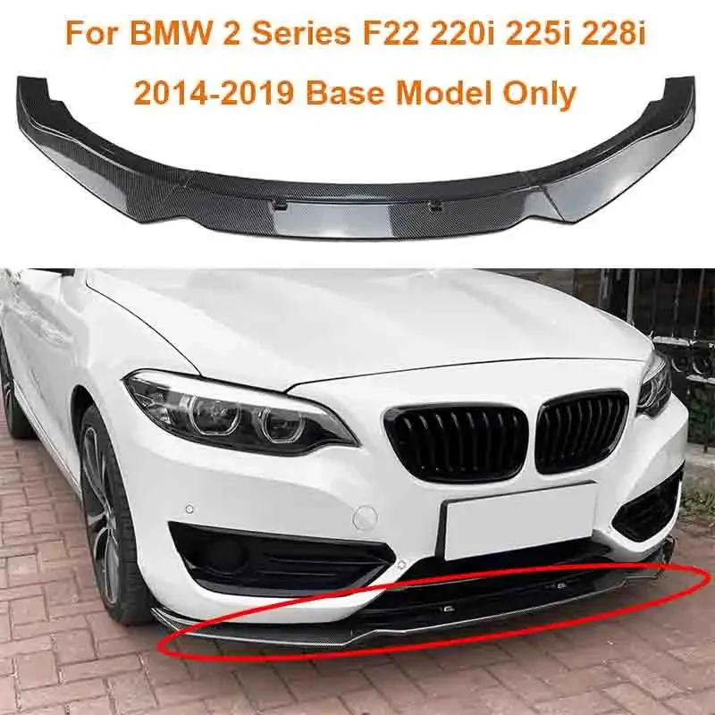 

Front Bumper Spoiler Splitter Lip under guard For BMW 2 Series F22 220i 225i 228i 2014-2019 Base Model Only Lower Blade Trim