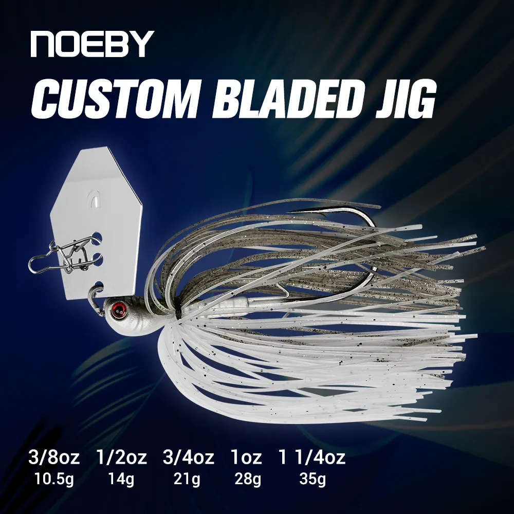 NOEBY Chatterbaits 10,5g 14g 21g 28g 35g Nadelhaken-Bladed-Jig Drahtköder Wobbler für Barsch und Hecht Chatterbait Angelköder