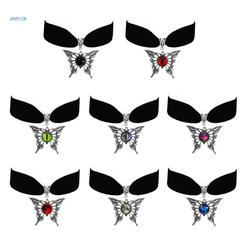 

Women Vintage Butterfly Pendant Necklaces Gothic Girl Neck Chain Jewelry Choker