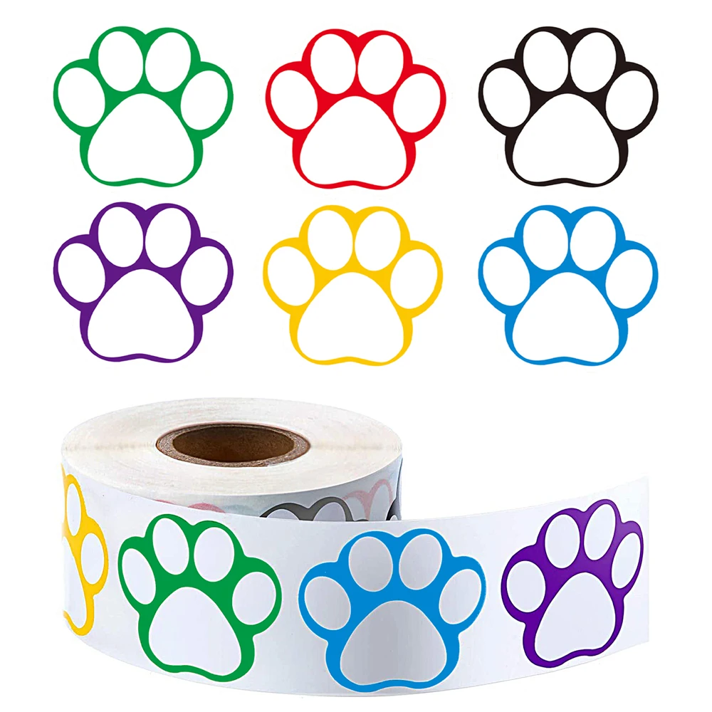 

500pcs Funny Pet Thank You Sticker Dog Paw Seal Label Handmade Decor Stickers Scrapbooking Gift Decoration Stationery Stickers