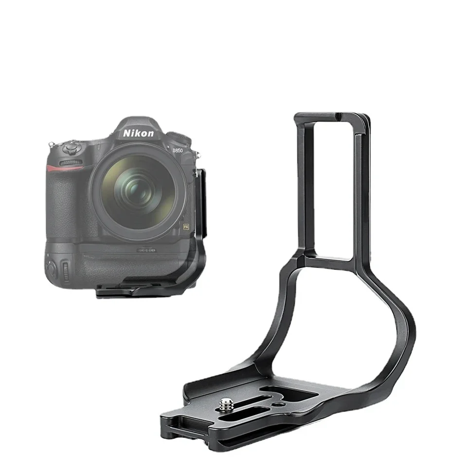 Topiky L Shaped Quick Release Plate, Aluminum Alloy Horizontal Vertical Shooting L Bracket Board Handle Grip Hand Handheld with 1/4 inch Screw for D850 DSLR Camera