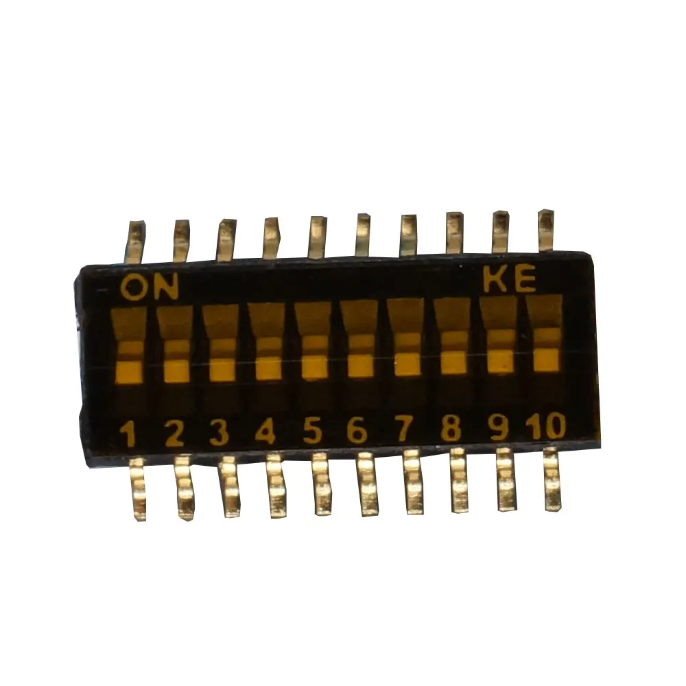 

10Pcs 1.27Mm 10 Dial Key The Code Switch Toggle Switch 1.27Mm-10Pin Dshp10Tsger