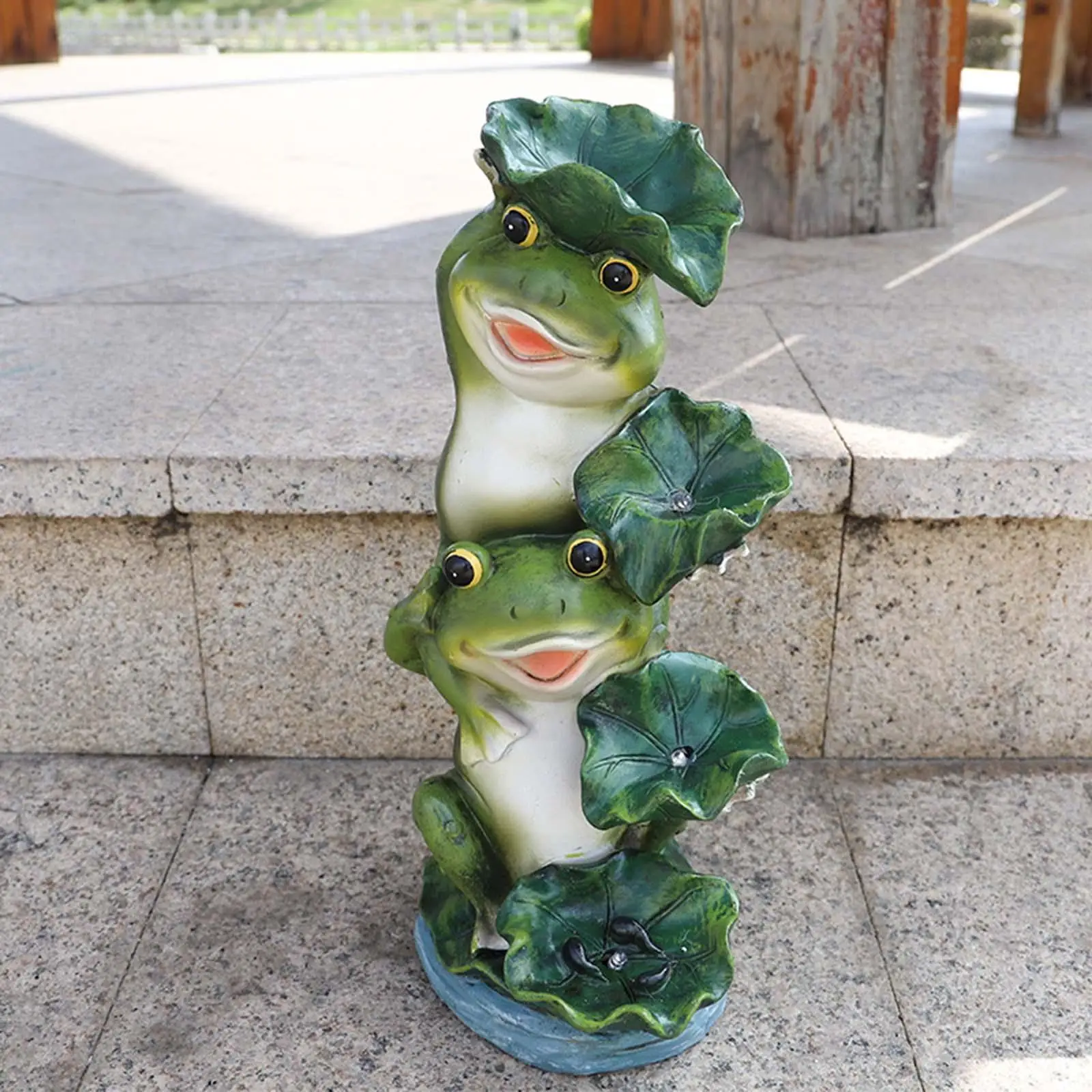 LED Frog Solar Lights Frogs Statue with Light for Outdoor Backyard Pathway