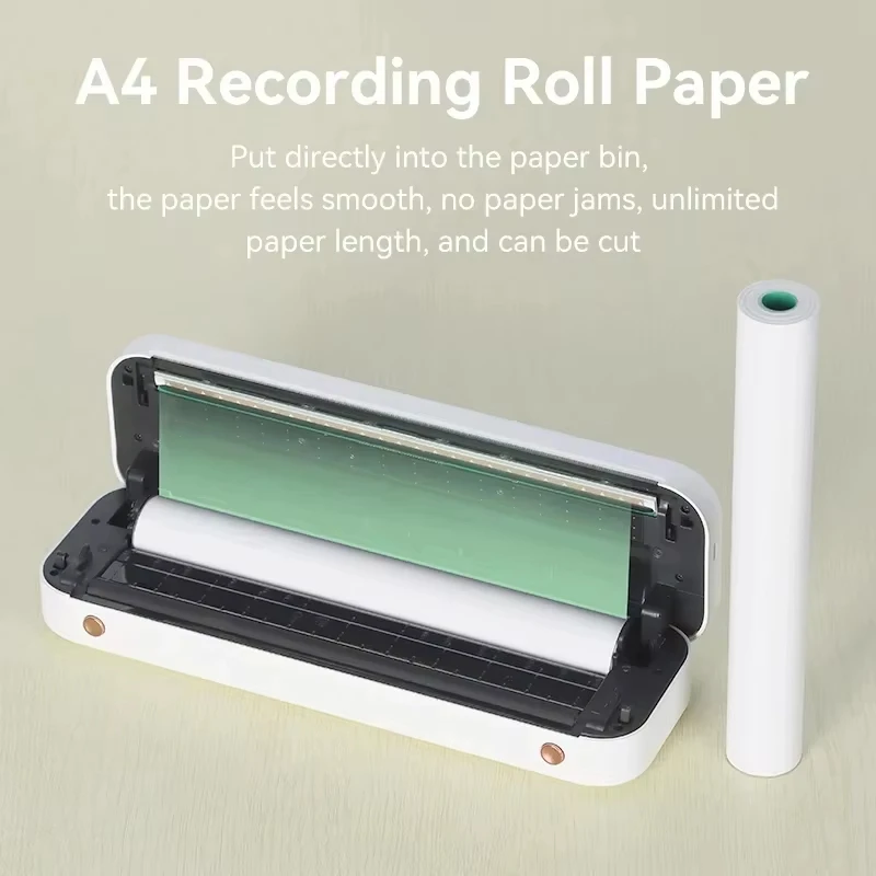 A4 Thermal Printer Paper 100 Pages Folded Long-lasting 8.5 x 11 Inch A40 Printer PocketJet HPRT MT800/MT800Q
