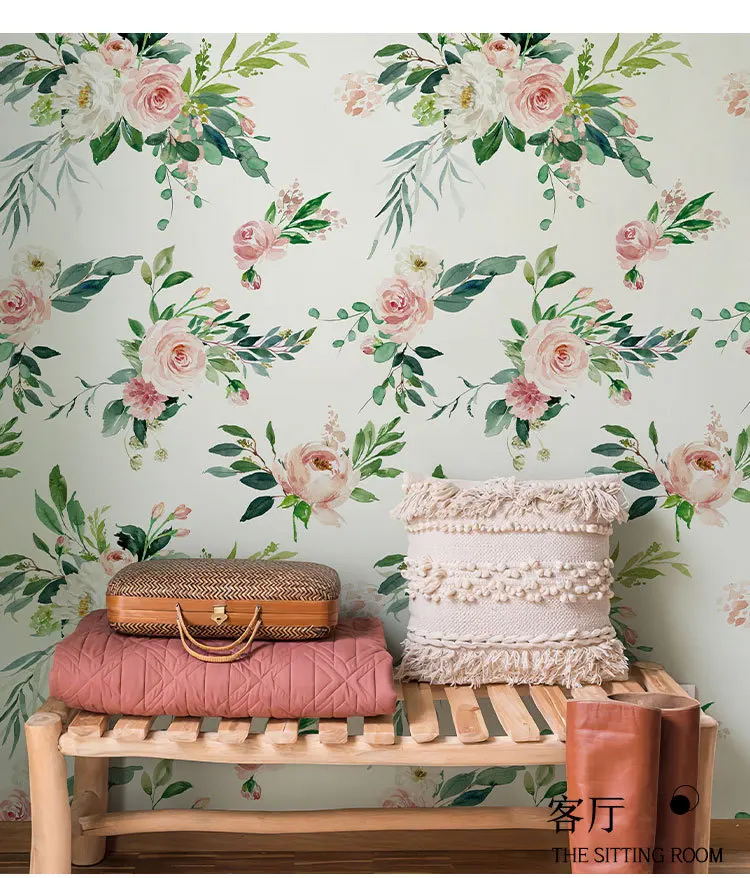 adesivos sem costura, Home Decor, Sala de fundo, Europeu
