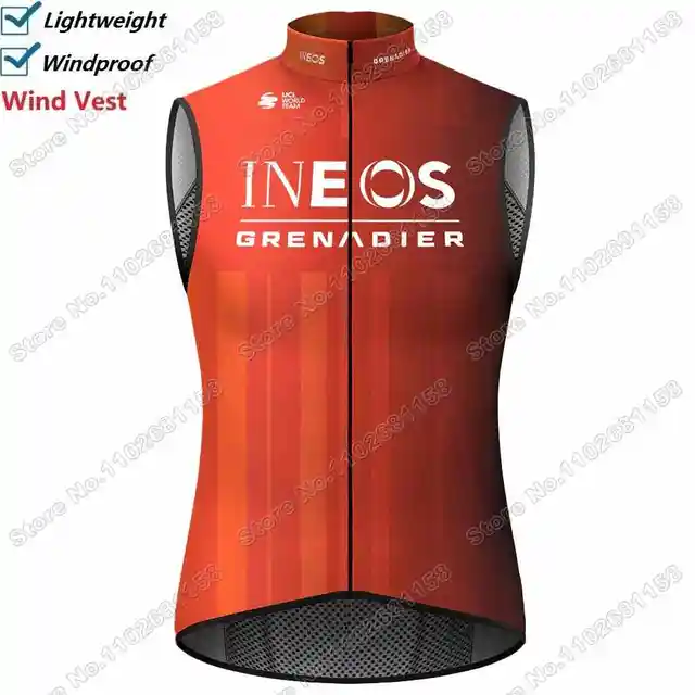 Chalecos De Ciclismo Ineos Chaleco De Ciclismo A Prueba De Viento