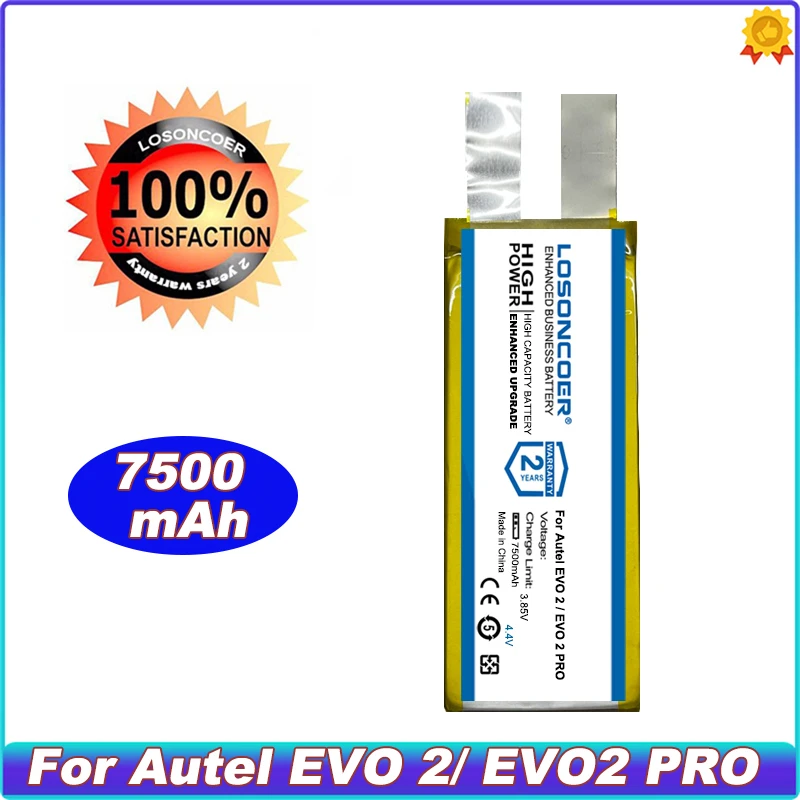 

LOSONCOER 7500mAh Battery For Autel Robotics EVO 2/ EVO 2 Pro Evo2 Replacement Flight RC Drone